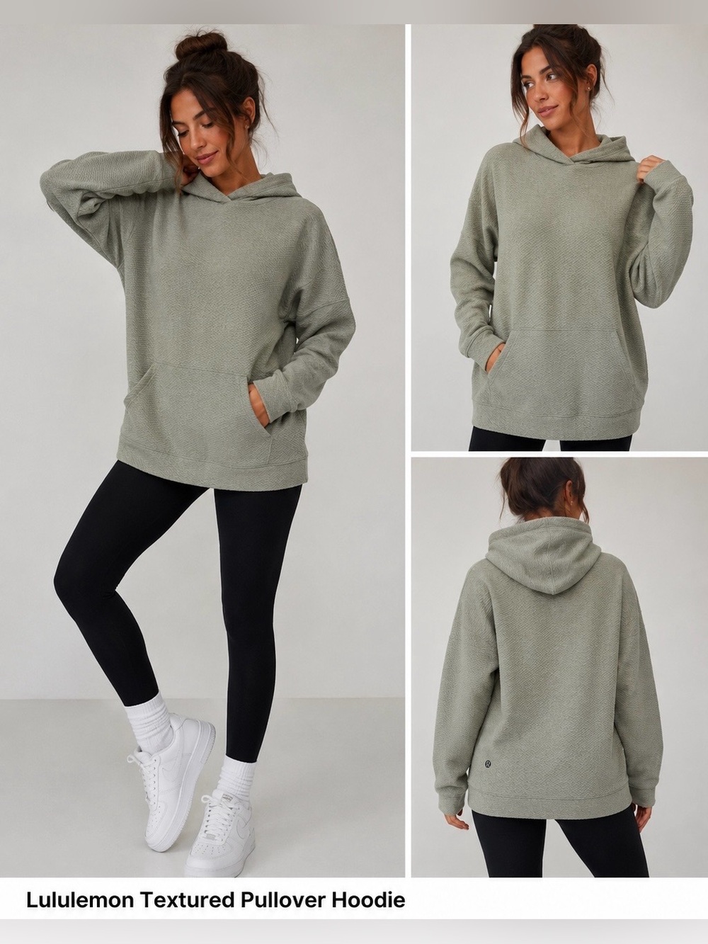 lululemon athletica Textured Pullover Hoodie - Sage